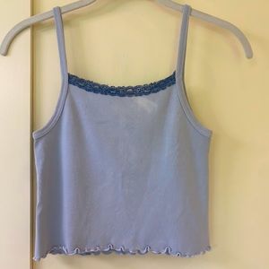 Blue Lace Tank Top - Brand Melville